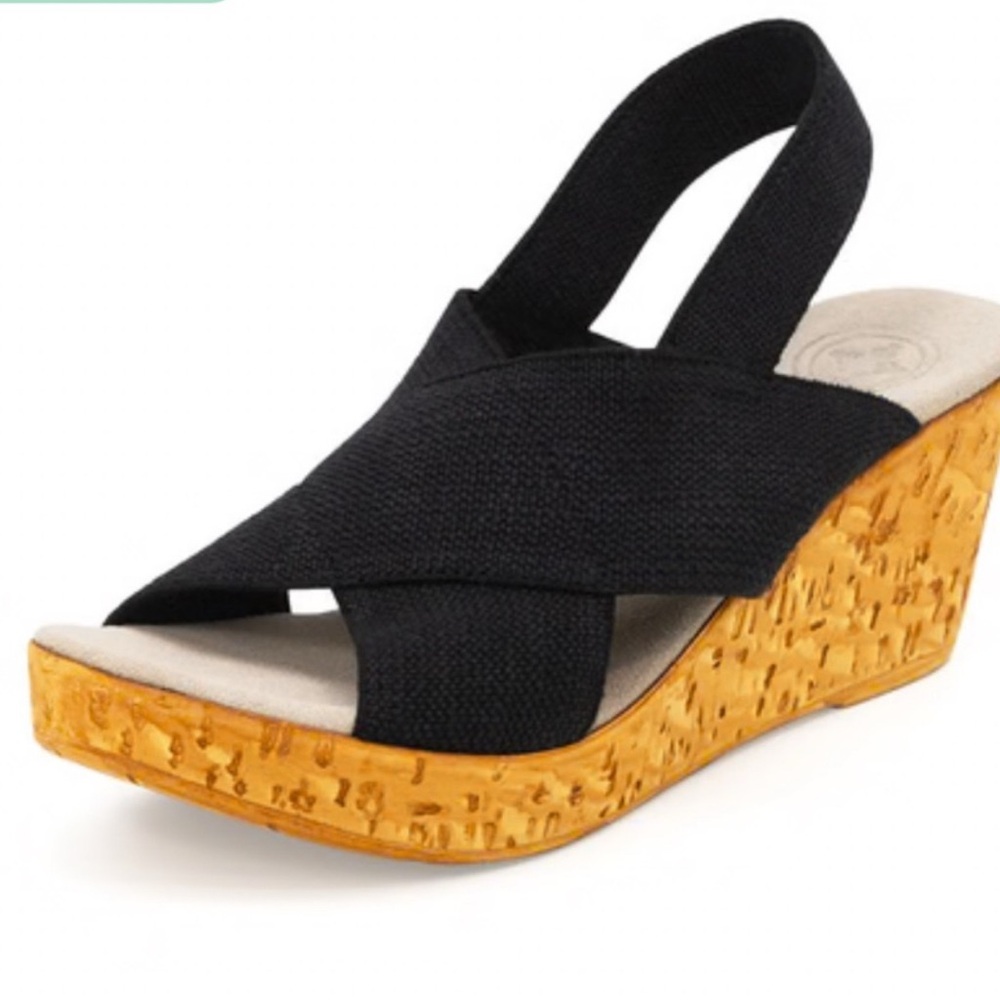 Black Wedge Sandals Charleston Shoe Co